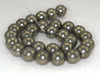 14mm Rough Pyrite Gemstone Grade AB Round Loose Beads 16 inch Full Strand (90187376-719B)