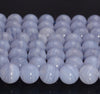 Chalcedony Blue Lace Agate Gemstone Grade AAA Round 6mm 7mm 8mm 10mm Loose Beads 15.5 inch Full Strand (A271)