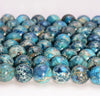 8mm Apatite Blue Sea Sediment Imperial Jasper Gemstone Grade AAA Round Loose Beads 16 inch Full Strand (80007614-A272)