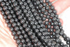 6mm Noir Black Hematite Gemstone Black Round Loose Beads 16 inch Full Strand (90147920-147)