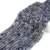 5MM Natural Iolite Gemstone Grade AA Micro Faceted Square Cube Loose Beads (P24)