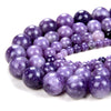 Natural Violet Purple Lepidolite Gemstone Round 4MM 6MM 8MM 10MM Loose Beads (A298)