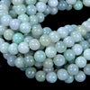 Natural Burma Green Jade Gemstone Grade AAA Round 8MM 9MM 10MM Loose Beads (D21)