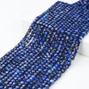 4MM Natural Lapis Lazuli Gemstone Grade AAA Micro Faceted Square Cube Loose Beads (P22)