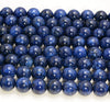 Blue Sapphire Quartz Gemstone Round 8mm 10mm 12mm Loose Beads 15.5 inch Full Strand (A265)