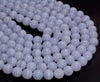 Chalcedony Blue Lace Agate Gemstone Grade AAA Round 6mm 7mm 8mm 10mm Loose Beads 15.5 inch Full Strand (A271)