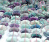 14mm Rainbow Fluorite Gemstone Grade AA Flat Round Loose Beads 15.5 inch Full Strand (90187702-691)