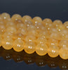 10mm Rare Genuine Yellow Calcite Gemstone Grade Aaa Round Loose Beads 7.5 Inch Half Strand (80007347 H-A256)