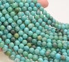 8mm Blue Green Turquoise Howlite Gemstone Grade Aaa Round Loose Beads 15.5 Inch Full Strand (80007350-A256)