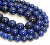 Blue Sapphire Quartz Gemstone Round 8mm 10mm 12mm Loose Beads 15.5 inch Full Strand (A265)