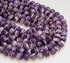 10mm Dogtooth Chevron Amethyst Gemstone Grade Aaa Round Loose Beads 15.5 Inch Full Strand (80007303-A253)