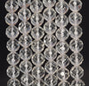 10mm White Rock Crystal Quartz Gemstone Grade AAA Faceted Round Loose Beads 15.5 inch Full Strand (90187645-697)