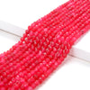 4MM Pink Jade Gemstone Grade AAA Micro Faceted Round Loose Beads 15.5 inch Full Strand (80009121-P14)