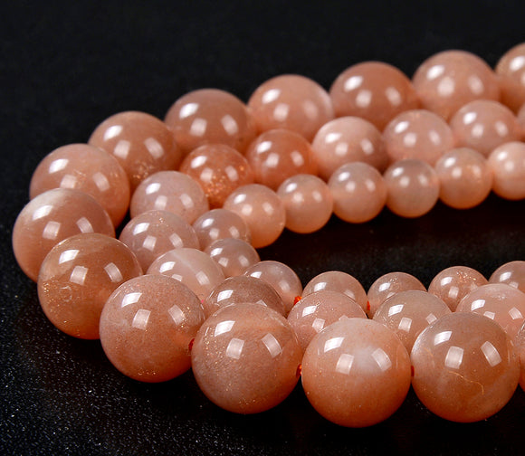 Natural Sunstone Gemstone Grade AAA Round 6MM 8MM 10MM Loose Beads (D155)