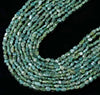 6-8MM Natural Green Apatite Gemstone Pebble Nugget Loose Beads (D186)