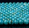 Natural Chrysocolla Gemstone Grade AAA Round 5MM 6MM 7MM 8MM 9MM 10MM 11MM 12MM 13MM 14MM 15MM Loose Beads (D318 D319)