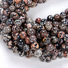 Mexican Red Snowflake Obsidian Gemstone Grade AAA Round 4MM 6MM 8MM 10MM Loose Beads (D7)