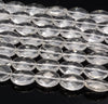 16X12mm White Rock Crystal Quartz Gemstone Grade AAA Faceted Oval Loose Beads 15.5 inch Full Strand (90187593-702 A)