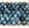 8-9mm Blue Kyanite Gemstone Grade AA Round Loose Beads 7 inch Half Strand (80007396-A260)