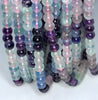 7mm Rainbow Fluorite Gemstone Grade B Round Loose Beads 15.5 inch Full Strand (90187757-687)