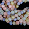 Morganite Gemstone Round 6MM 8MM 10MM 12MM Loose Beads (D7)