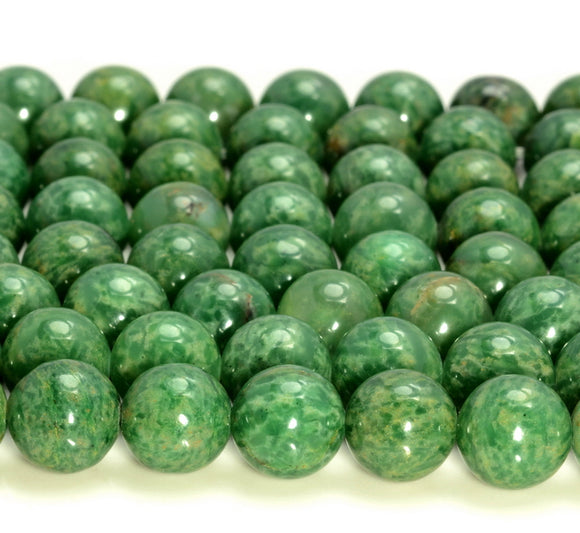 Green African Jade Gemstone Grade AAA Round 4MM 6MM 8MM 10MM Loose Beads (A267)