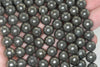 10mm Grey Pyrite Gemstone Grade AB Round Loose Beads 15.5 inch Full Strand (90187399-719B)