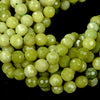 Natural Peridot Jade Gemstone Grade AAA Micro Faceted Round 6MM 8MM 10MM Loose Beads (D42)