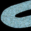 Natural Larimar Gemstone Grade AAA Micro Faceted Round 2MM 3MM Loose Beads (P14)