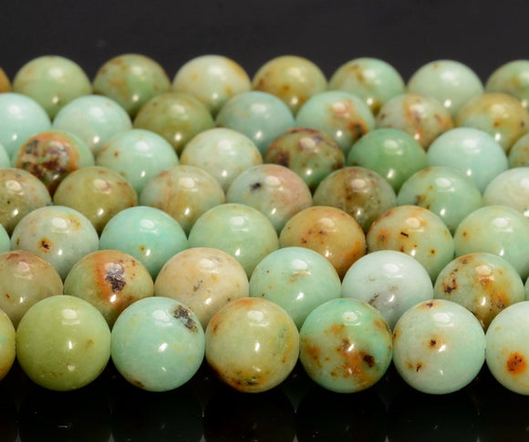 8MM Genuine Mongolia Turquoise Gemstone Grade AAA Round Loose Beads 7.5 Inch Half Strand (80007280 H-A252)