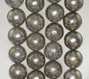 14mm Rough Pyrite Gemstone Grade AB Round Loose Beads 16 inch Full Strand (90187376-719B)