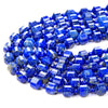 6MM Natural Lapis Lazuli Gemstone Faceted Prism Double Point Cut Loose Beads (D29)