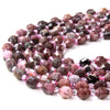 6MM Flower Rhodonite Gemstone Grade AA Faceted Prism Double Point Cut Loose Beads (D111)