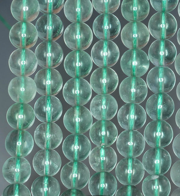 9mm Green Fluorite Gemstone Grade AA Round Loose Beads 15.5 inch Full Strand (90187726-689)