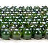 Natural Canadian Nephrite Jade Gemstone Grade A Round 3MM 4MM 5MM 6MM 7MM 8MM 9MM 10MM 11MM 12MM 13MM 14MM 15MM Loose Beads (D148 D149)