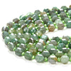 6MM Green Aventurine Gemstone Faceted Prism Double Point Cut Loose Beads (D112)