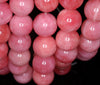 16mm Pink Jade Gemstone Round Loose Beads 7.5 inch Half Strand (90188647-714B)