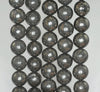 10mm Grey Pyrite Gemstone Grade AB Round Loose Beads 15.5 inch Full Strand (90187399-719B)