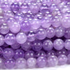 Natural Lavender Amethyst Gemstone Grade AA Round 5MM 6MM 7MM 8MM 9MM 10MM 11MM 12MM 13MM 14MM 15MM Loose Beads (D287 D288)