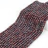 4MM Red Garnet Gemstone Grade A Micro Faceted Square Cube Loose Beads (P23)