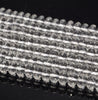 9X6mm Clear Quartz Rock Crystal Gemstone Grade AAA Faceted Rondelle Loose Beads 15.5 inch Full Strand (90187614-700)