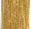 Gold Hematite Gemstone Grade AAA Micro Faceted Round 2mm 3mm 4mm Loose Beads 15.5 inch Full Strand (A261)