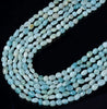 6-8MM Natural Amazonite Gemstone Pebble Nugget Loose Beads (D184)