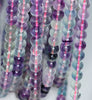 7mm Rainbow Fluorite Gemstone Grade AA Round Loose Beads 15.5 inch Full Strand (90187763-686)