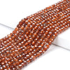 4-5MM Natural Hessonite Garnet Gemstone Grade AA Micro Faceted Square Cube Loose Beads (P76)