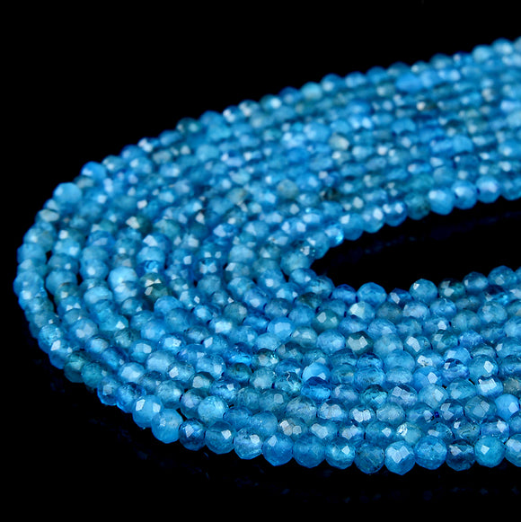 2MM Natural Apatite Gemstone Grade AAA Micro Faceted Round Loose Beads 15 inch Full Strand (80008868-P13)