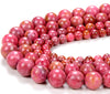 Natural Thulite Gemstone Grade AA Round 5MM 6MM 7MM 8MM 9MM 10MM 11MM 12MM 13MM Loose Beads (D229 D230)