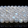 Natural White Labraodorite Gemstone Grade AAA Round 4MM 5MM 6MM 7MM 8MM 9MM 10MM 11MM Loose Beads (D108)