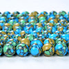 Blue Green Orange Turquoise Gemstone Grade AAA Round 4MM 6MM 8MM 10MM 12MM Loose Beads (D45)