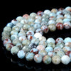 Natural Larimar Gemstone Micro Faceted Round 2MM 3MM 4MM 5MM Loose Beads 15 inch Full Strand (P52)